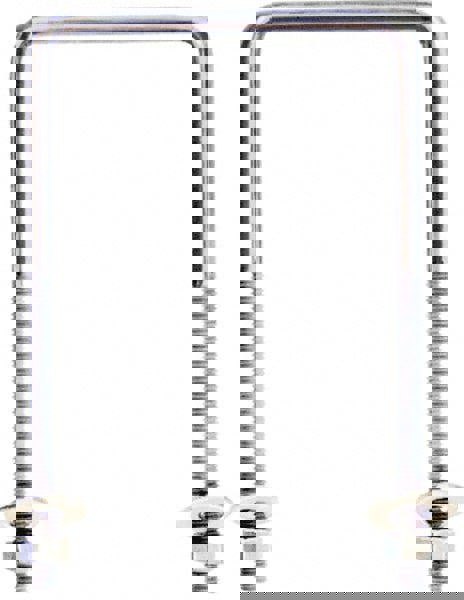 Square U-Bolt: Without Mount Plate, 3/8-16 UNC, 1-1/2